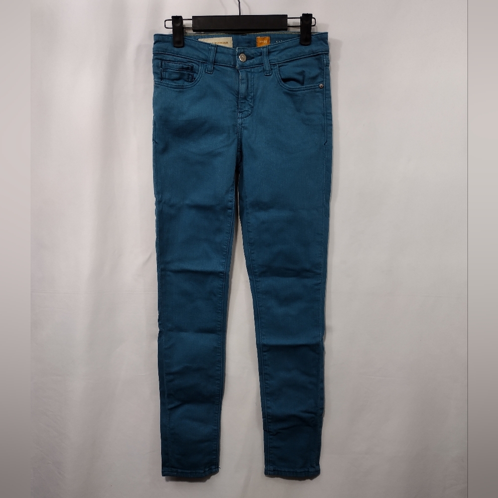 Anthropology Pilcro Skinny Jeans Women's 25 Blue Boho Retro 90s Y2K Casual Comfy